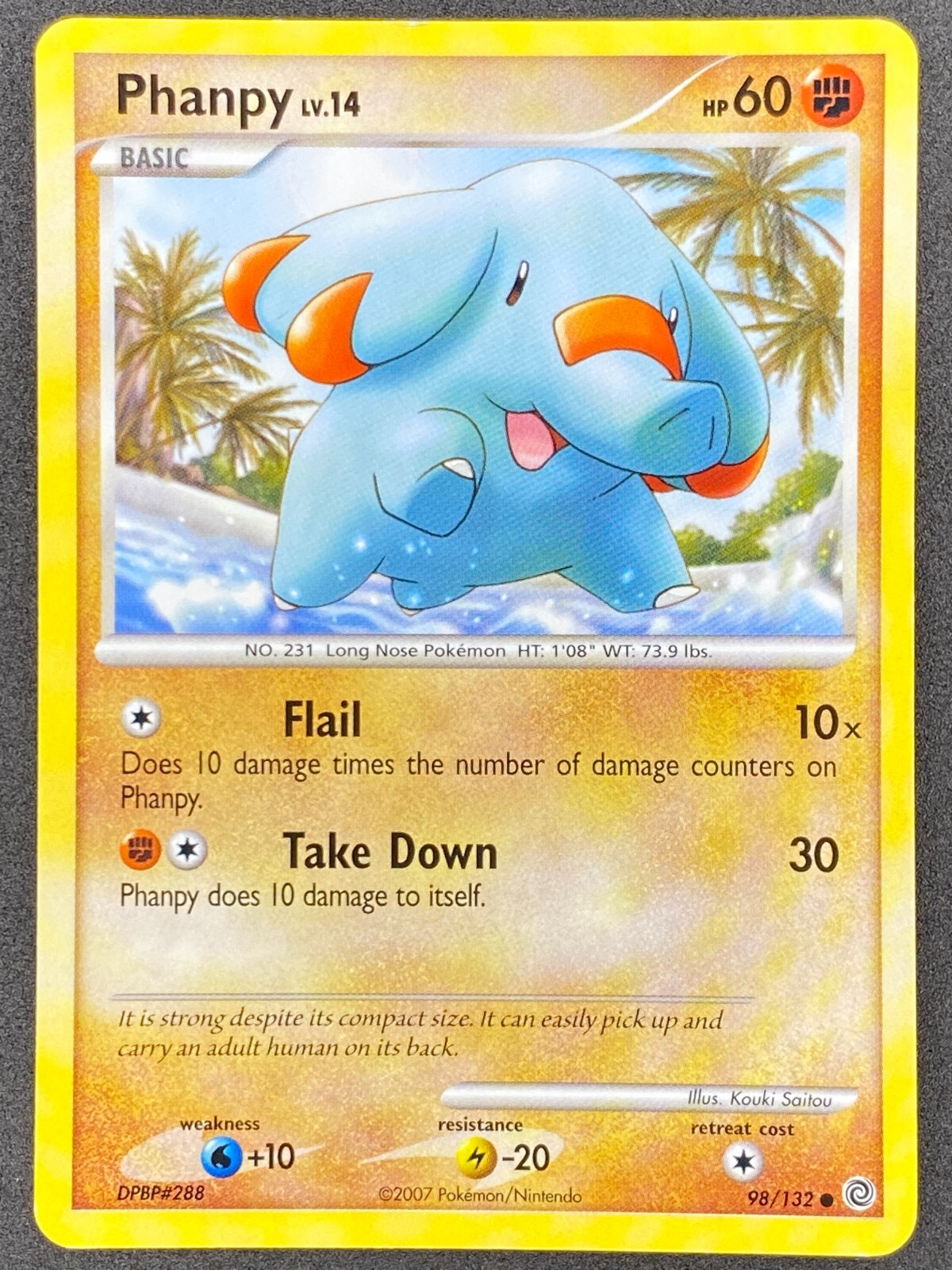 Pokémon Phanpy 98/132 SW Secret Wonders LP/NM