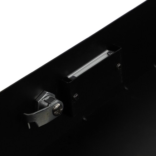 Totalmente Nuevo 19" 2U Placa de Acero DJ Cajón Equipo Gabinete con Llaves Negro - Imagen 10 de 11
