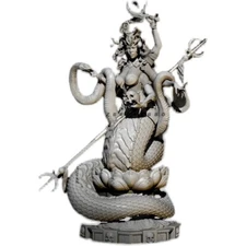 1:24 75mm resin figure model kit Fantasy Medusa Unassembled unpainted