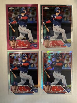 Topps chrome 吉田 RC auto 2023 Topps Chrome Masataka Yoshida RC Lot (4) Read | eBay