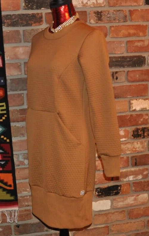 Helly-Hansen Hytte Manga Larga Sudadera Suéter Vestido Marrón Caramelo Pequeño Foto 4 de 4