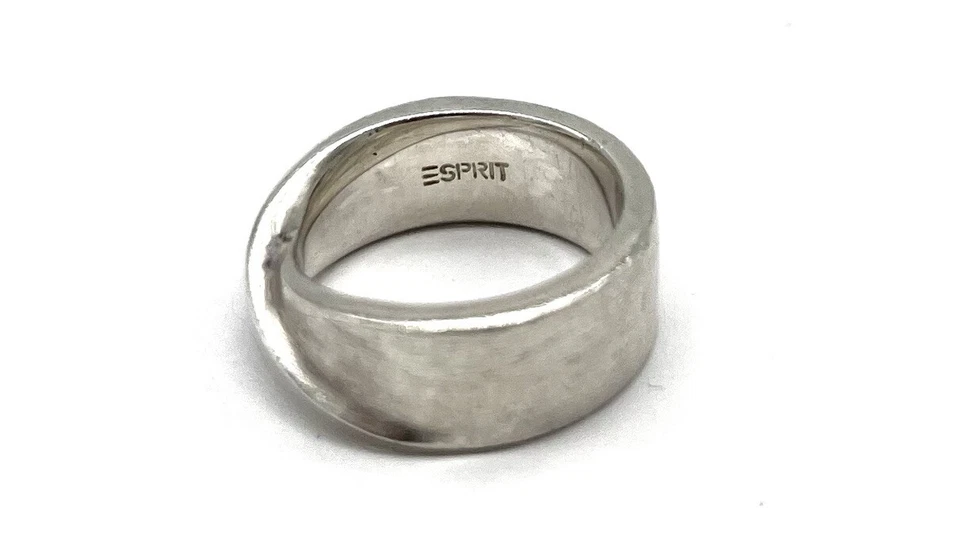 925/- Silberring, Bandring, Muster, Esprit, Gr. 54, Unisex, guter Zustand. - Bild 4 von 4