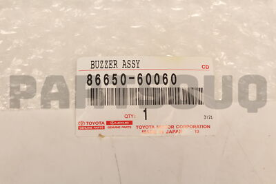 8665060060 Genuine Toyota BUZZER ASSY, BACK 86650-60060 | eBay