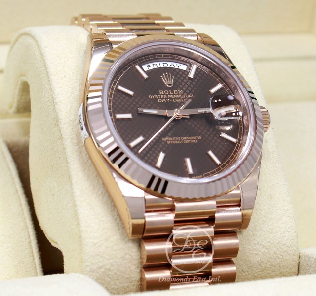 Rolex Day-Date 40 Chocolate Men's Watch 