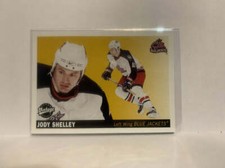 #76 Jody Shelley Columbus Blue Jackets 2002-03 UD Vintage Hockey Card