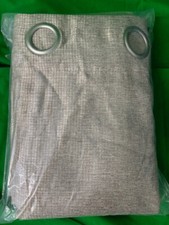 CURTAINS Total Blackout Curtains 2 PANEL ONLY NATURAL 52"x84" NWOT