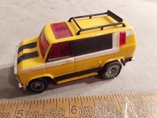 Ideal TCR Slotless Yellow Van Vanatic HO Slot Car