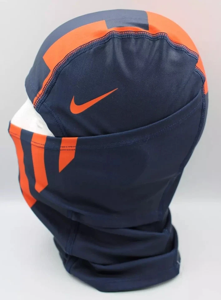 Nike Illinois Therma-Fit Capucha Adulto Pasamontañas NCAA Universidad Azul Marino/Equipo Naranja Foto 2 de 4