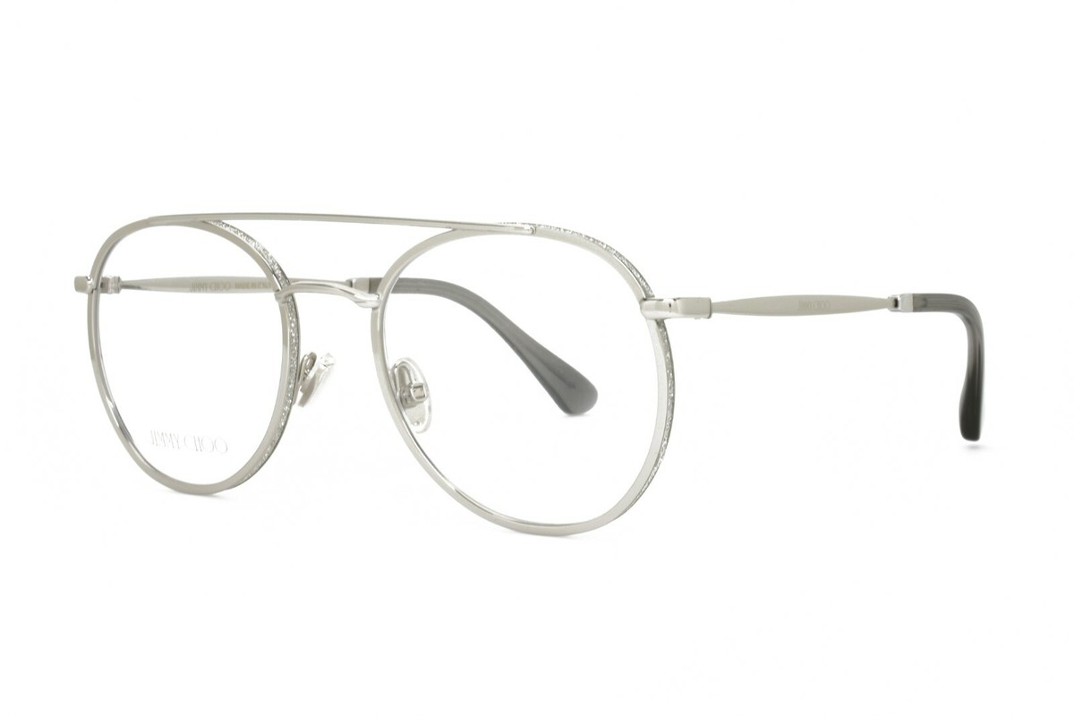 NEW JIMMY CHOO EYEGLASSES SILVER WOMEN EYEWEAR JIMMY CHOO JC230 0YB7 00 Jimmy Choo Jc230 Eyeglasses main image 3