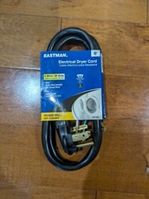 Eastman Appliance 6ft 4-Wire Dryer Cord 30 Amp Fits Most Dryers 10/4 Gauge Wire