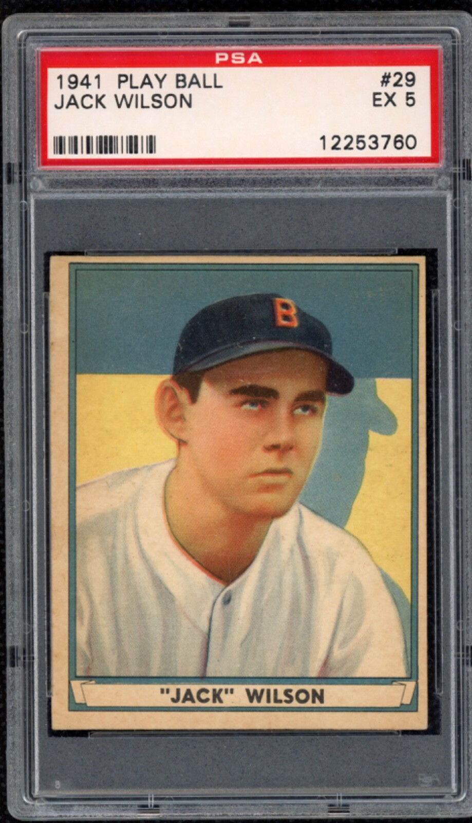 1941 Play Ball #29 Jack Wilson   Boston Red Sox PSA 5