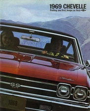 1969 Chevrolet Chevelle Sales Brochure Literature Book Advertisement Options