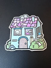 Emoti Hut Cottage Sticker - The CoffeeMonsterz Co / thecoffeemonsterzco TCMC