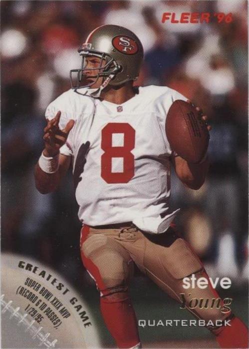 1996 Fleer Steve Young #128 - 1 of 2