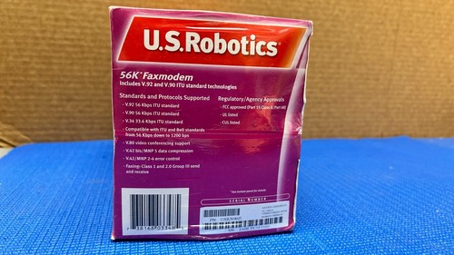 U.S ROBOTICS V.92 & V.90 ITU MODEL 5686E 56K FAX/MODEM - Picture 3 of 7