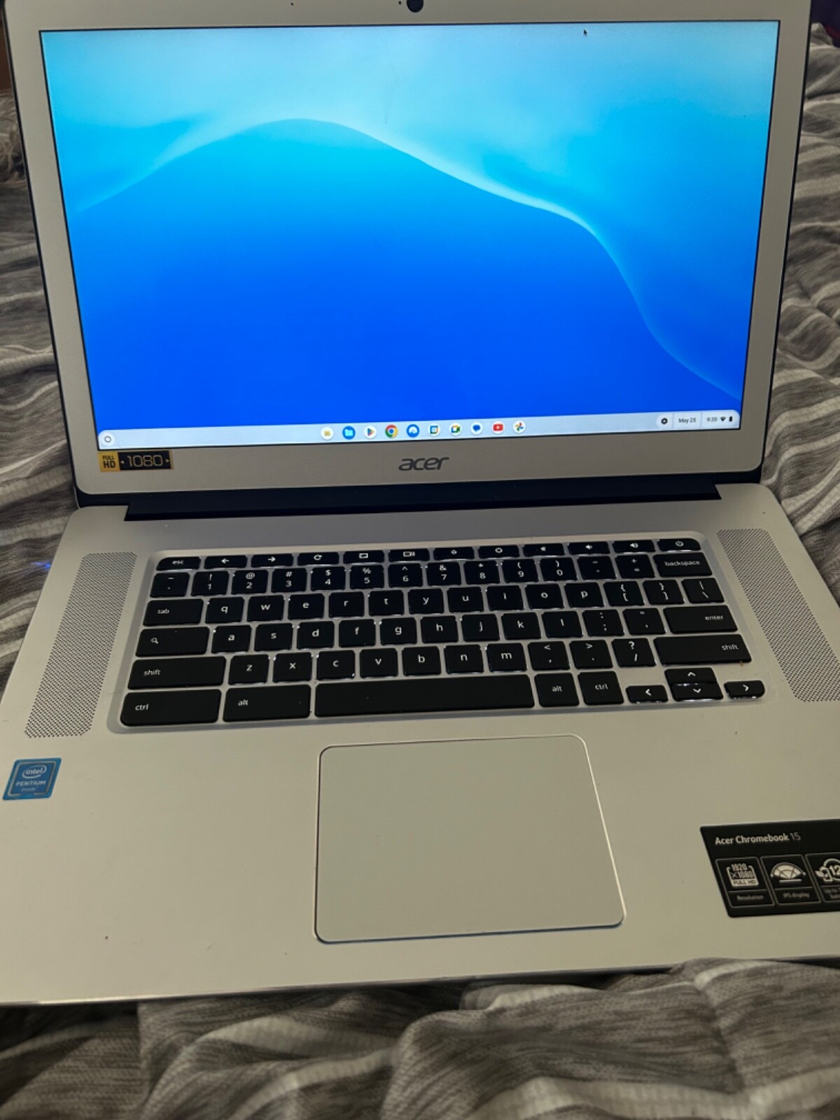 chromebook touchscreen silver 