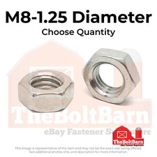 M8-1.25 A2-70 Stainless Steel Hex Jam Nuts Pick Quantity 