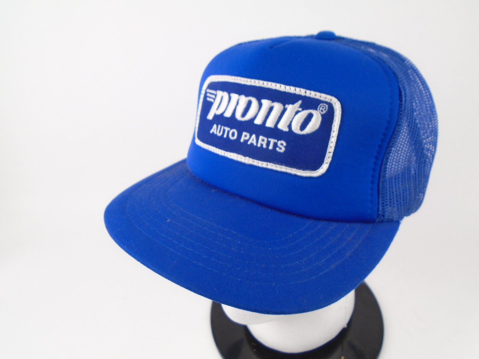 Vintage Pronto Auto Parts Hat Snapback Cat Patch Mesh Foam Trucker eBay