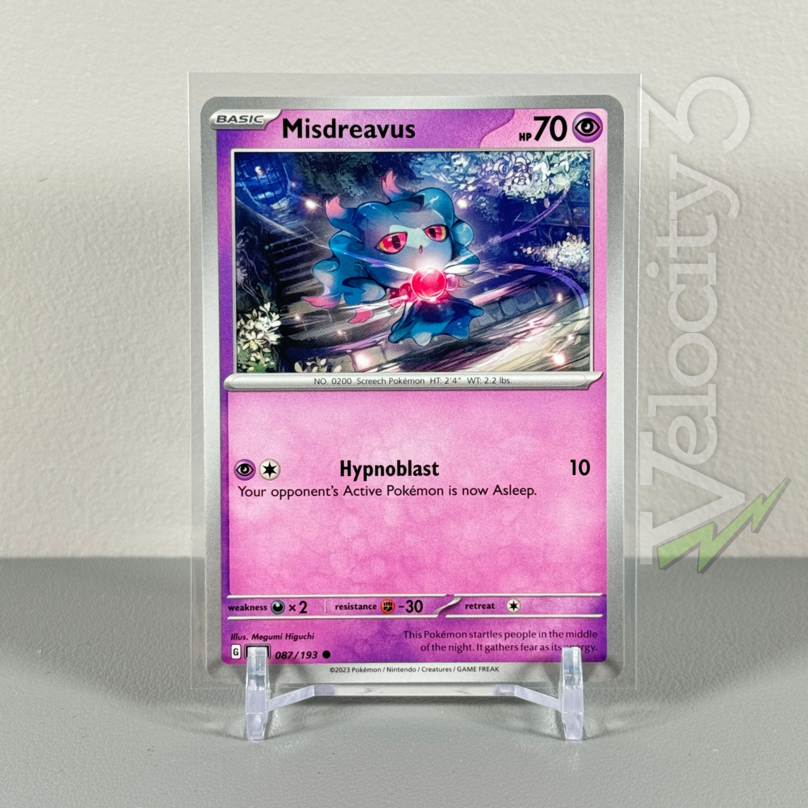Pokemon TCG Card: MISDREAVUS 87/193 | Common | SV-Paldea Evolved | NM/Mint