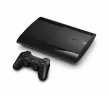 Sony PlayStation 3 250GB Super Slim Black PS3 Console CECH-4001B (1)Controller 
