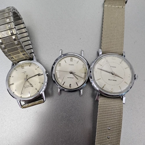 (lot of 3) Vintage Timex Marlin Wind-up watches Watch B13
