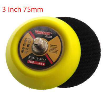 3 Inch 75mm DA Sanding Pad M8 5/16''×24 Hook Loop Backing Sander for Vibratite