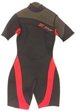 IST Proline 3mm Women's Shorty Wetsuit Scuba Diving Surfing Size 5 Red/Black