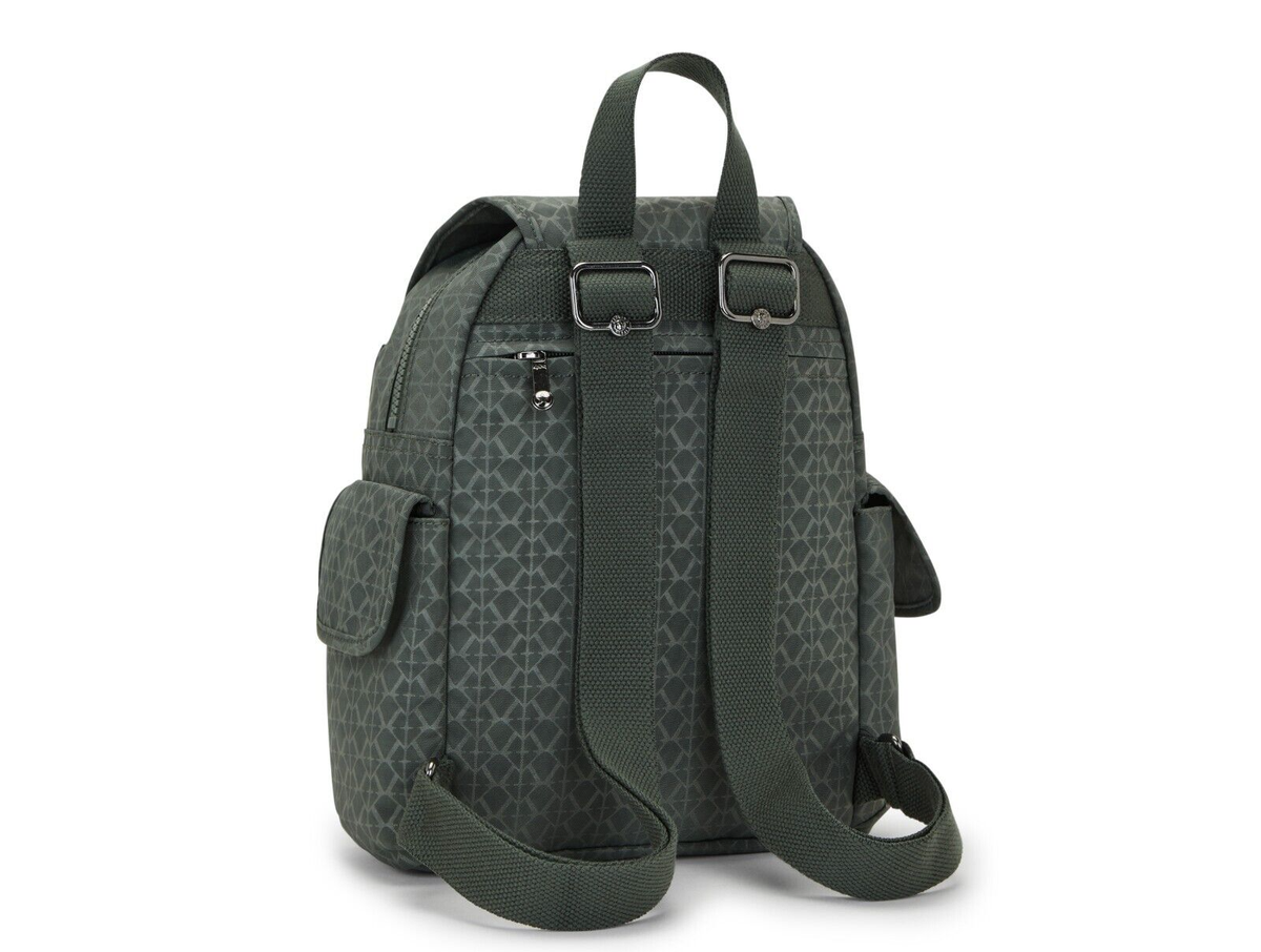 Kipling CITY PACK MINI Backpack Sign Green Emb RRP £93 UK