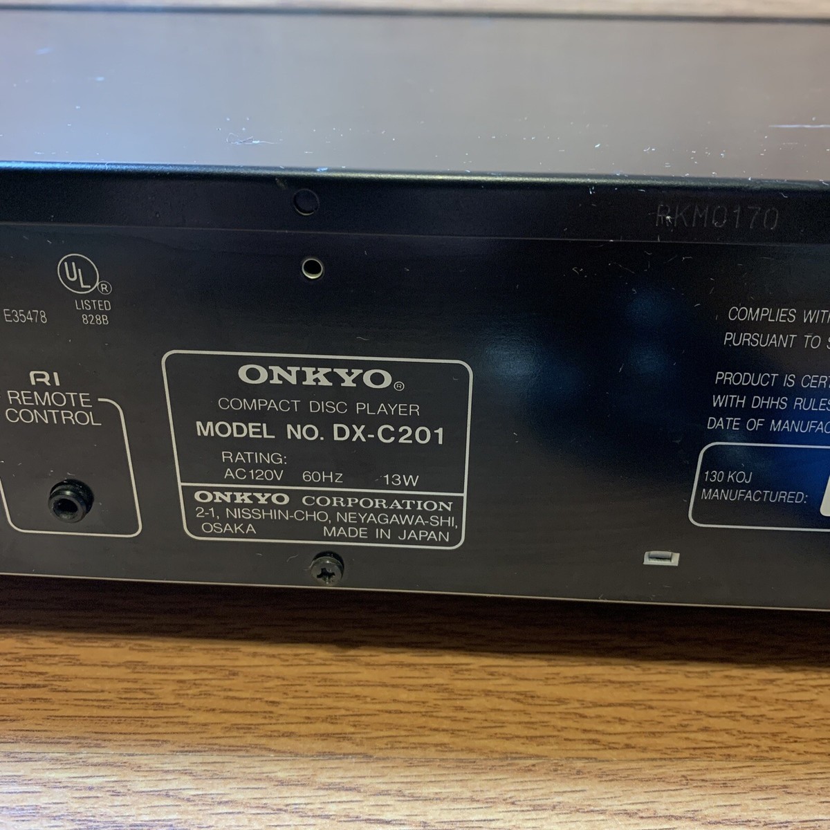 Onkyo 5 Disc Compact Disc Player Model R1 DX-C201 | CD Changer | 5