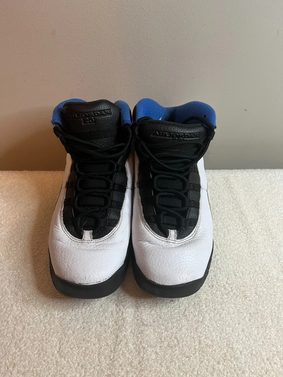 Air Jordan 10 X Retro Black Royal Blue ORLANDO Magic 310806 108 Youth Size 5.5Y