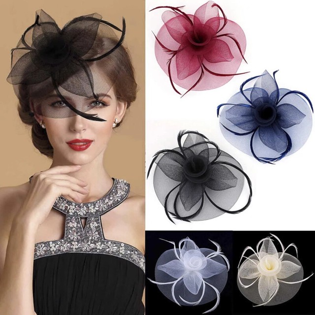 Flower Feather Bead Corsage Hair Clips Fascinator Hairband Pin Hair Accessories Flower Feather Bead Corsage Hair Clips Fascinator Hairband Pin Hair Accessories