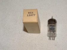 1 x JRC-12AT7 RCA Tube*Black Plates-D*NOS Testing*Mil Specs*NOS*NIB*1954