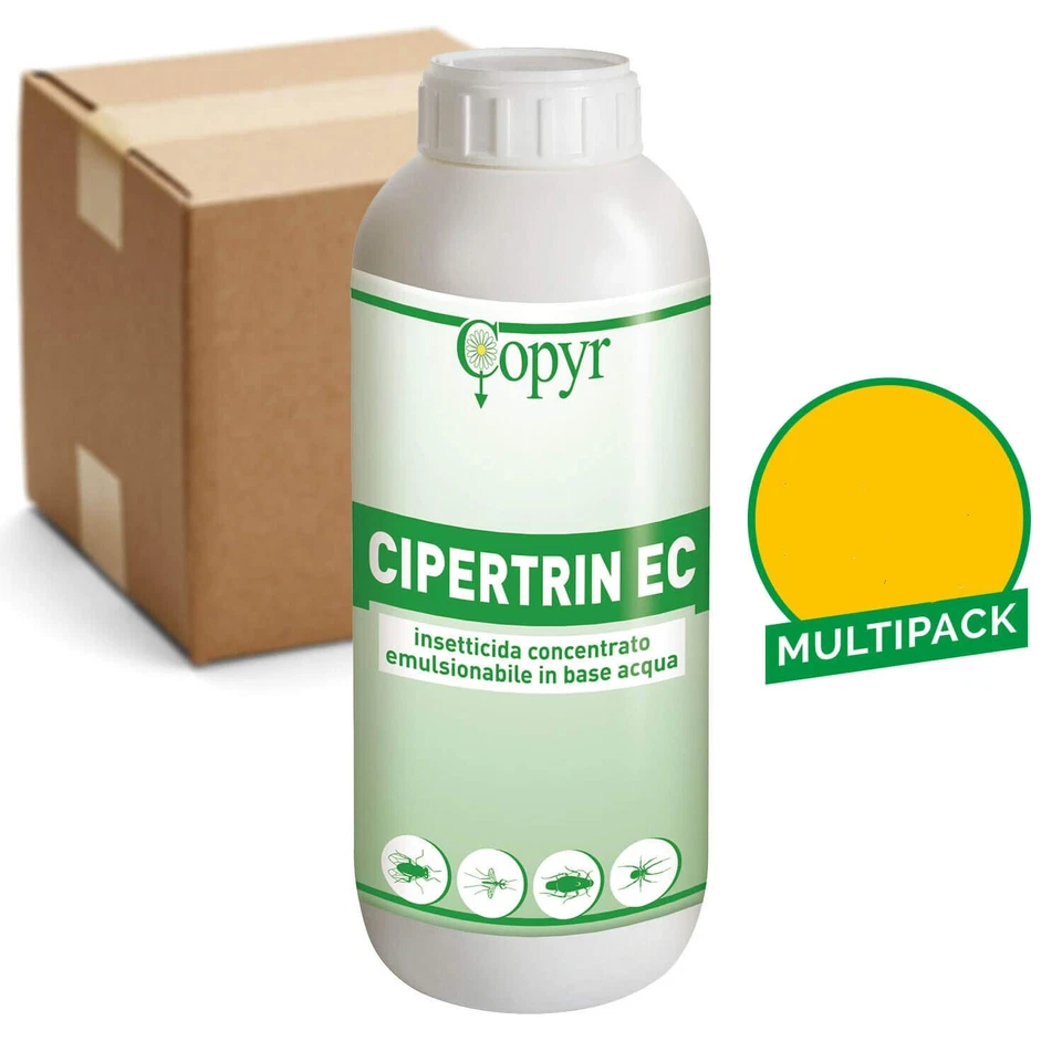 Copyr CIPERTRIN EC Insetticida Cipermetrina mosche zanzare scarafaggi 1 / 6 LT