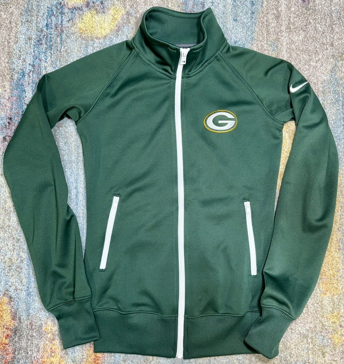 SACAI X NIKE Giacca Green Bay Packers Nike NFL calcio donna XS full zip verde