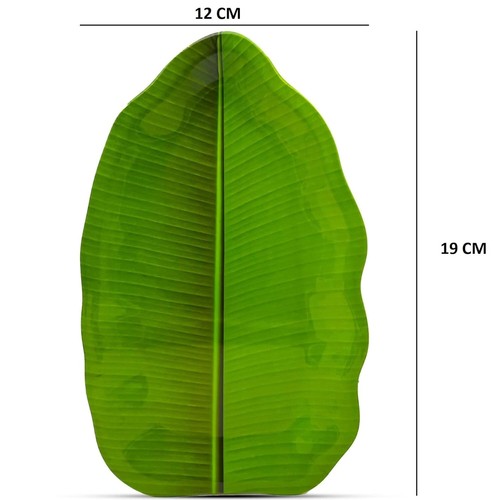 Melamine Banana Leaf Shape Plate 19 X 12 CM (Pack of 6) - Picture 2 of 5