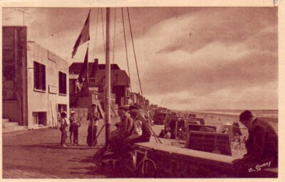 CPA 50 ca. Coutances Agon COUTAINVILLE Pierée-Promenade. Ansicht des GROSSEN SIGNALS 1950