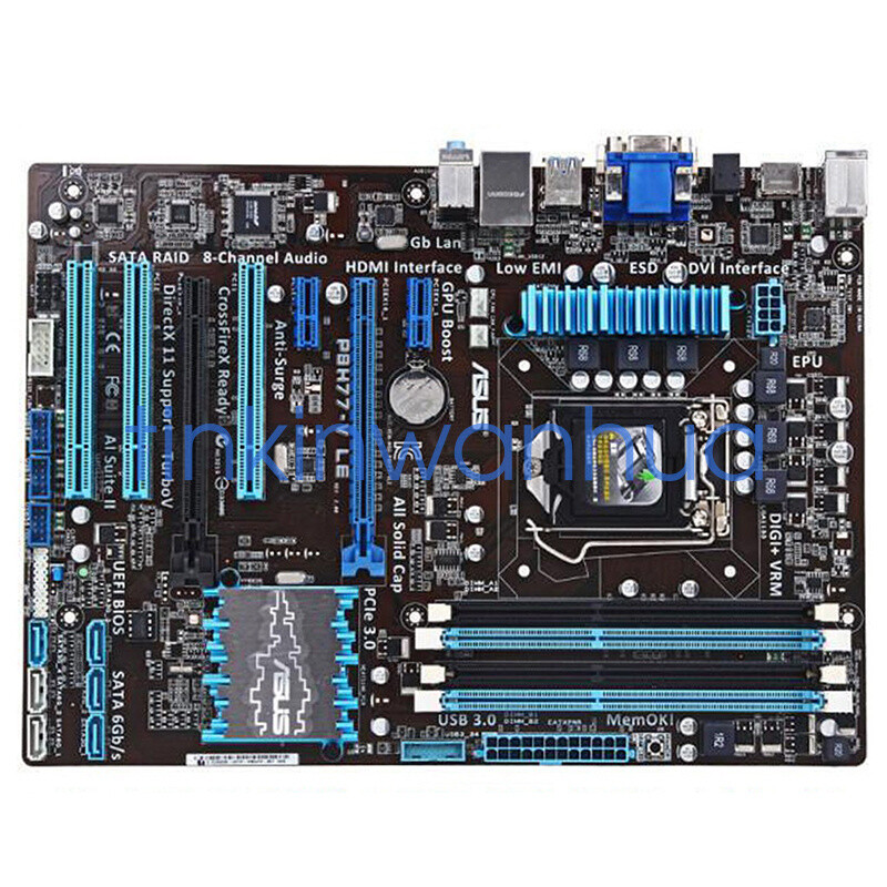 For ASUS P8H77-V LE Motherboard LGA1155 DDR3 USB3.0 SATA3.0 ATX
