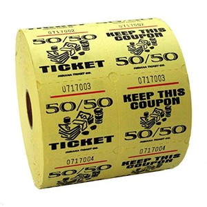 50 50 tickets roll