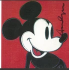 ANDY WARHOL -  invitation card ! MICKEY MOUSE!!!