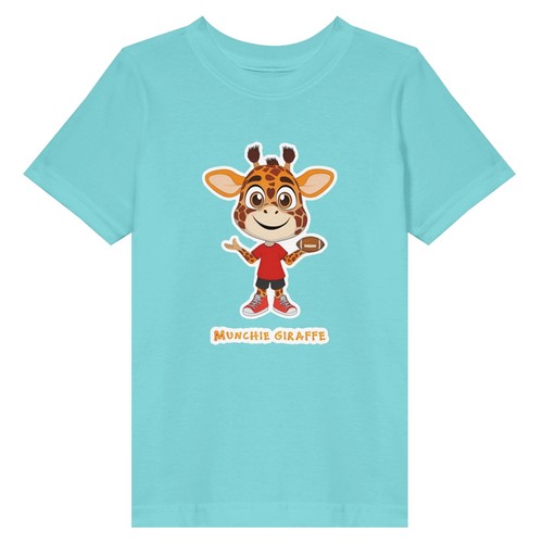 Munchie Giraffe Football Toddler Fine Jersey T-Shirt - Picture 6 of 31