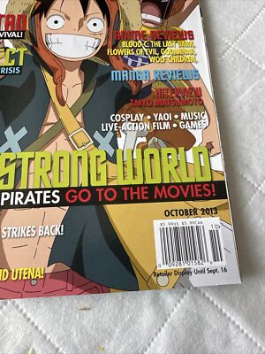 Otaku USA Magazine October 2013 Anime Manga Cosplay Strong World