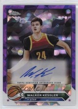 2023-24 Topps Chrome Sapphire Edition Purple 7/10 Walker Kessler #CG-WK Auto ob9