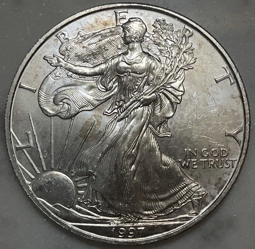 1997 $1 American Silver Eagle 1 oz .999 Fine Silver Bullion Coin BU