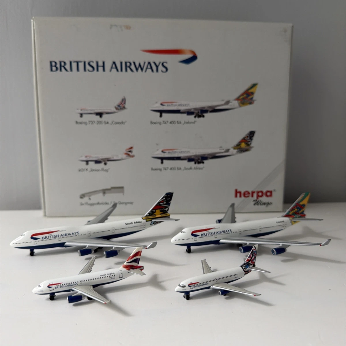 25+ Herpa Wings Boeing 747 1:500 Scale Contemporary Diecast