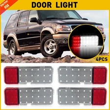 4PCS Courtesy Light Door Lamps LH+RH For Eddie Bauer|XLT E9SZ13731A E9SZ13734B