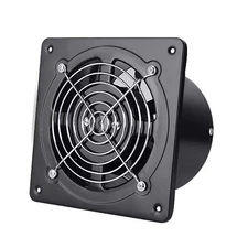 4" Exhaust Fan Ventilation Extractor Fan 110V Wall-Mounted Blower Black US