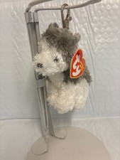 Ty Beanie Baby💜Slush The Husky Dog  4" Metal Key Clip New MWMT's