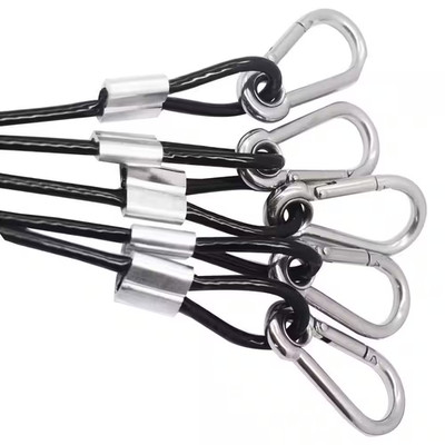 Lanyard Series 1 Ft. Retractable Lifeline with Vinyl Coating, Hooks and Loops-St