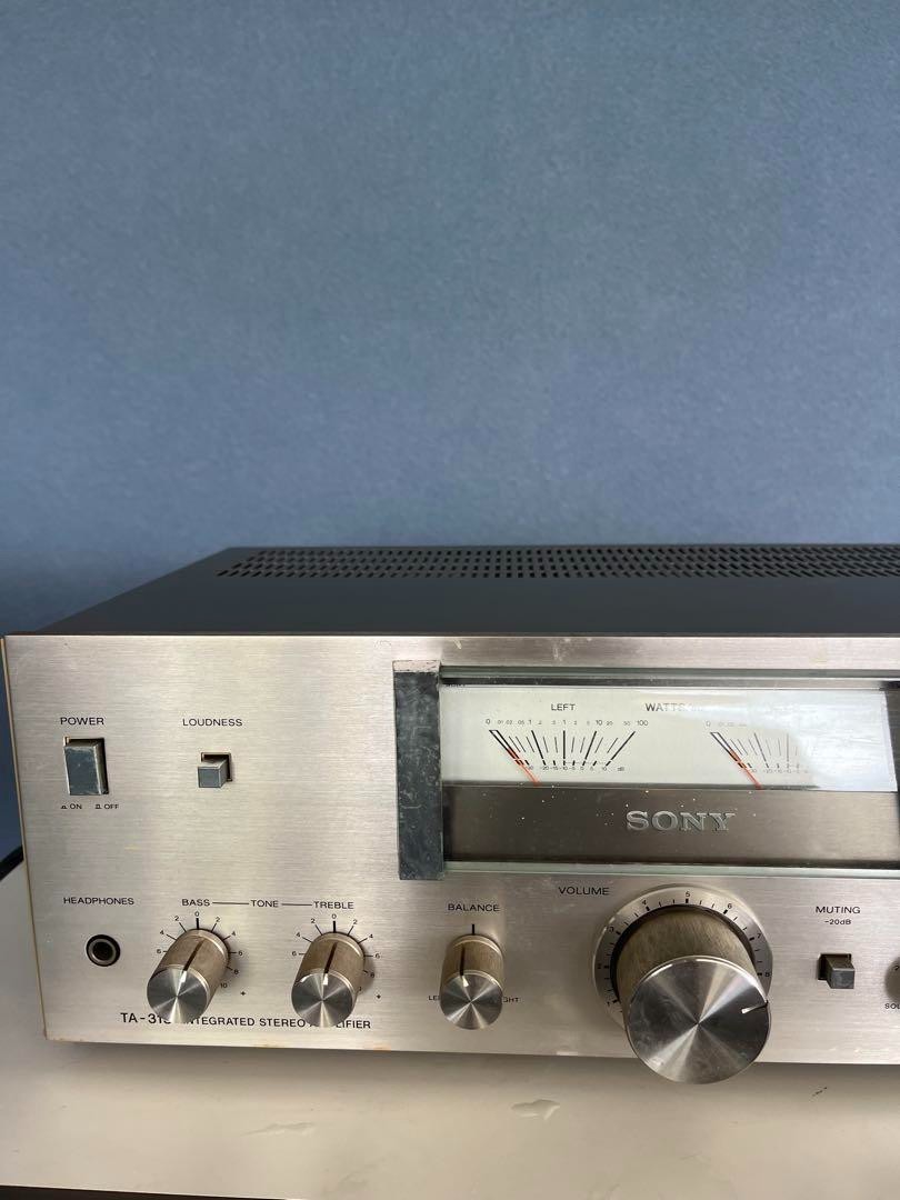 SONY TA-313 INTEGRATED STEREO AMPLIFIER 25W+25W 8Ω AC100V 50/60Hz