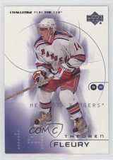 2001-02 Upper Deck Challenge for the Cup Theoren Fleury #58 a7t